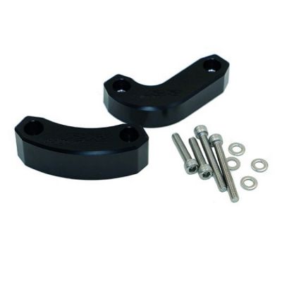 CNC padáky motoru - černé pro S1000RR 10-14 / S1000R 14-15 levá a pravá
